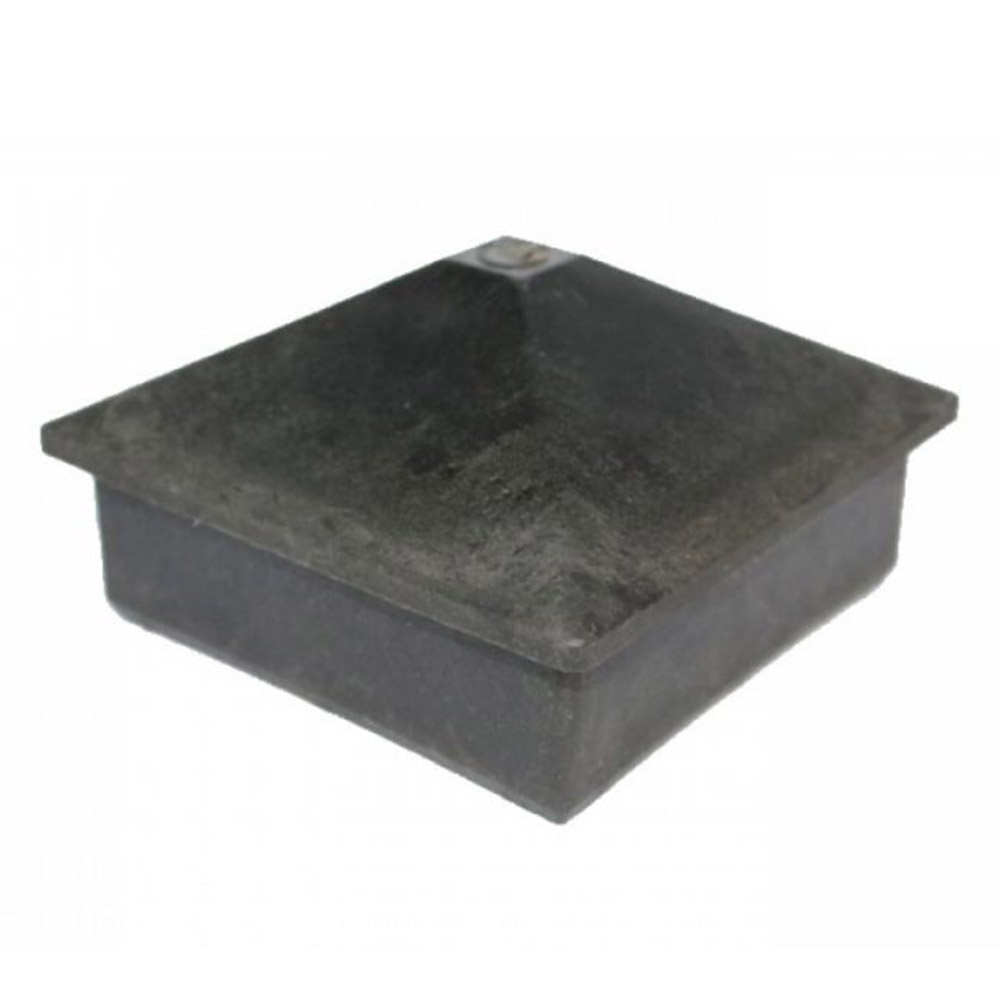 Capac stâlp piramidă HDPE Elixis 11 x 11 x 8 cm Lucios Gri