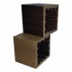 Stâlp gard WPC Noma 11 x 11 x 200 cm Lucios / Neperiat, Maro închis