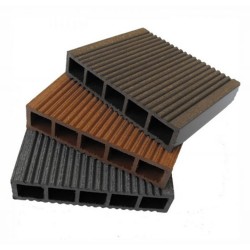 Șipcă gard WPC Tara cu rizuri 12 x 2,4 x 200 cm Lucios / Neperiat, Gri-1