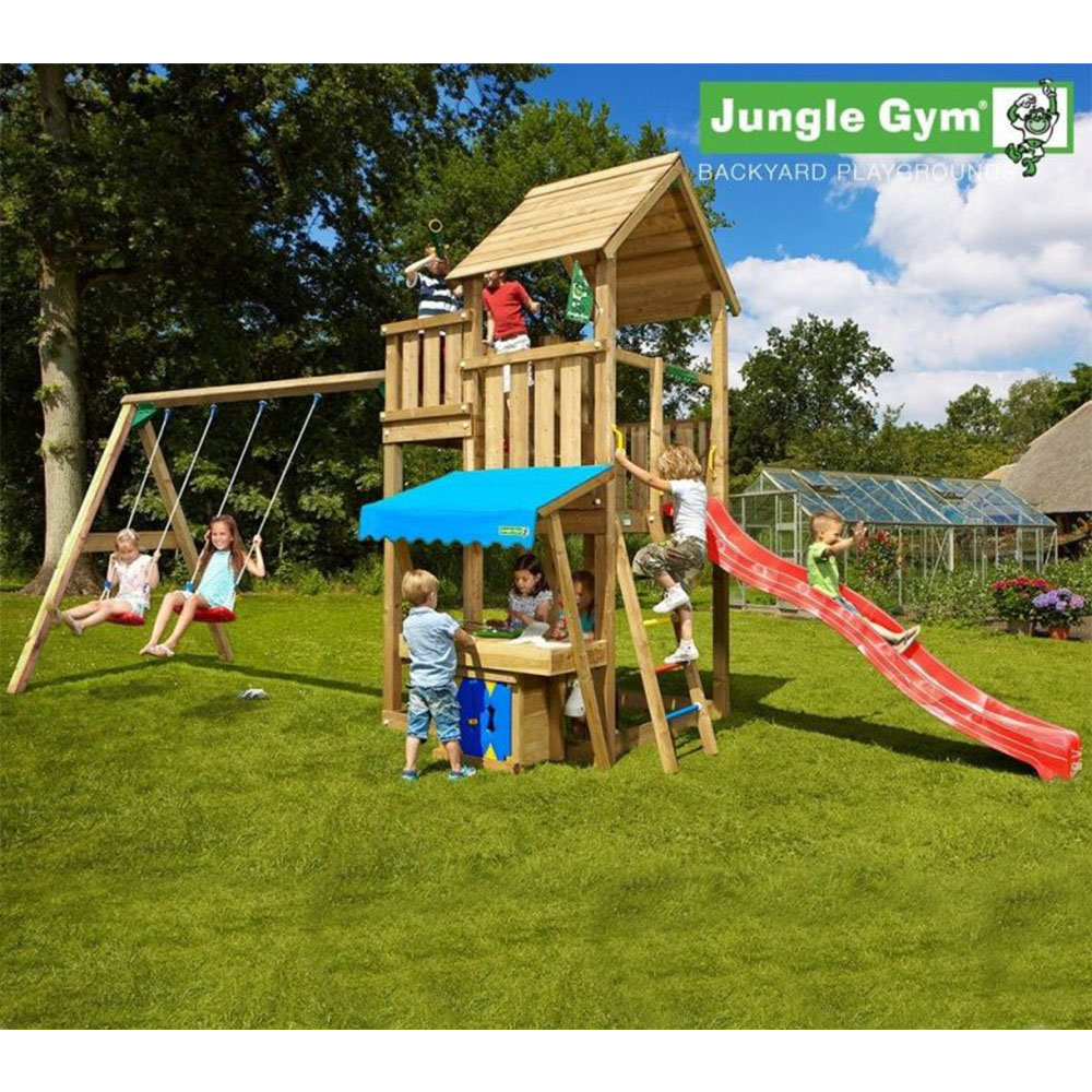 Loc de joacă Jungle Gym – Modul Palace + Minimarket + Swing