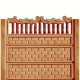 Gard beton Baroc 1 cu stâlpi simpli 1,75 m