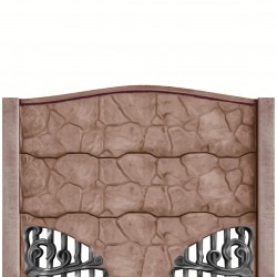 Gard beton Bizantin 3 cu stâlpi simpli 1,6 m-1