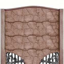 Gard beton Bizantin 3 cu stâlpi simpli 2,1 m-1
