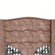 Gard beton Bizantin 3 stâlpi cu model piatră 1,6 m
