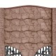 Gard beton Bizantin 3 stâlpi cu model piatră 2,1 m