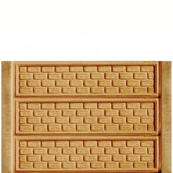 Gard beton Industrial Baroc cu stâlpi simpli 1,5 m-1