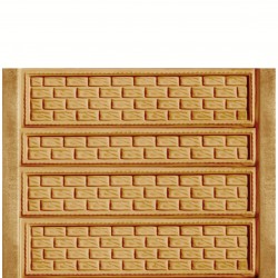 Gard beton Industrial Baroc cu stâlpi simpli 1,75 m-1