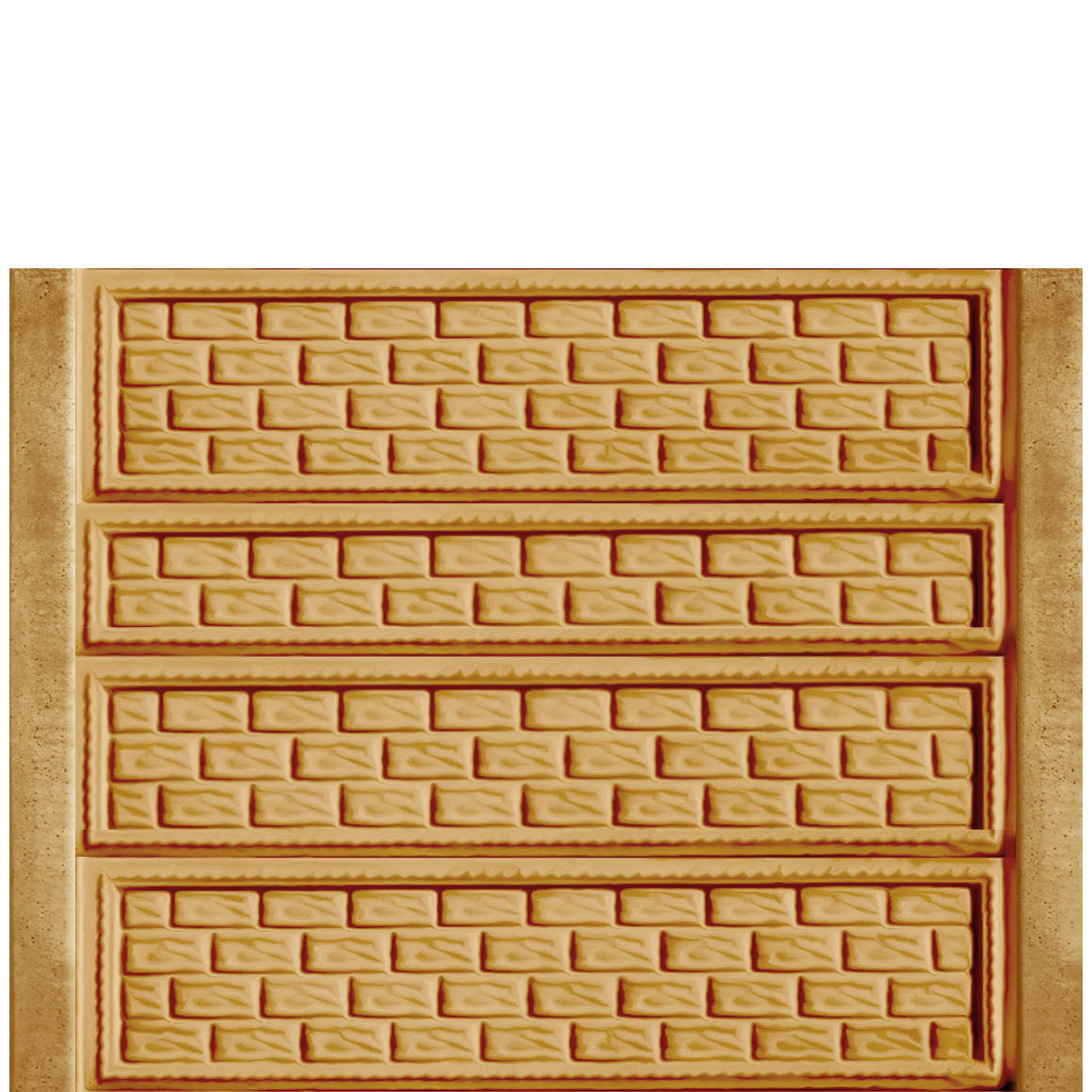 Gard beton Industrial Baroc cu stâlpi simpli 1,75 m
