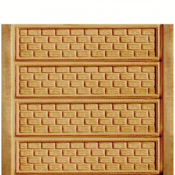 Gard beton Industrial Baroc stâlpi simpli 2 m-1