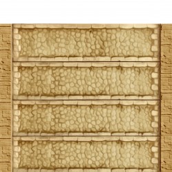 Gard beton Industrial Tracic stâlpi cu model piatră 2 m-1