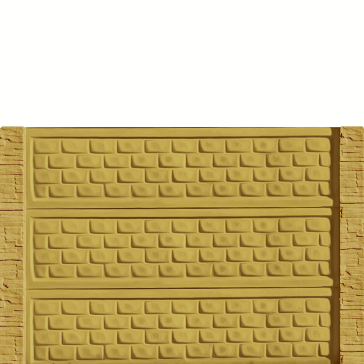 Gard beton Industrial Troian stâlpi cu model piatră 1,5 m