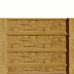 Gard beton Industrial Victorian stâlpi cu model piatră 1,75 m-1