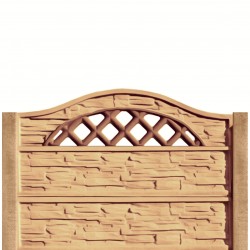 Gard beton Normand 1 stâlpi simpli 1,5 m-1
