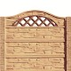 Gard beton Normand 1 stâlpi cu model piatră 2 m