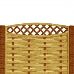 Gard beton Saxon 1 stâlpi cu model cărămidă 1,6 m-2