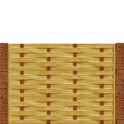 Gard beton Industrial Saxon stâlpi cu model piatră 1,5 m-1