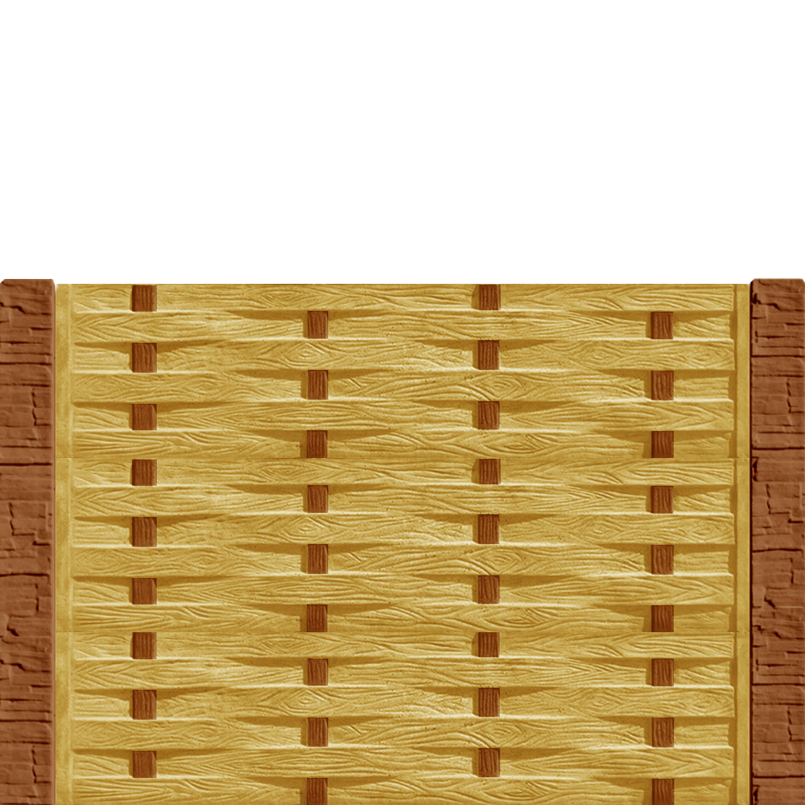Gard beton Industrial Saxon stâlpi cu model piatră 1,5 m