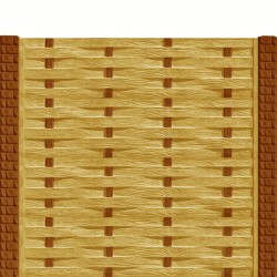 Gard beton Industrial Saxon stâlpi cu model cărămidă 2 m-1