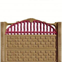 Gard beton Spartan 1 stâlpi simpli 1,6 m-1