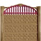 Gard beton Spartan 1 stâlpi simpli 2,1 m
