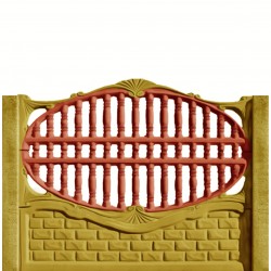 Gard beton Spartan 2 cu stâlpi simpli 1,6 m-1