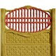 Gard beton Spartan 2 cu stâlpi simpli 2,1 m