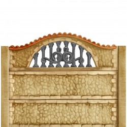 Gard beton Tracic 1 cu stâlpi simpli 1,7 m-2