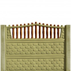 Gard beton Troian 1 cu stâlpi simpli 1,5 m-1