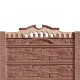 Gard beton Victorian 1 stâlpi cu model piatră 1,6 m