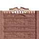 Gard beton Victorian 1 stâlpi cu model piatră 1,85 m
