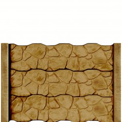 Gard beton Industrial Bizantin cu stâlpi simpli 1,5 m-1
