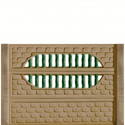 Gard beton Troian 7 cu stâlpi simpli 1,5 m-1