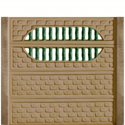 Gard beton Troian 7 cu stâlpi simpli 2 m-1