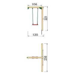 Extensie Jungle Gym – Modul 1 Swing Extra-3