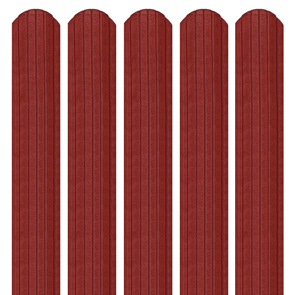 Șipcă metalică 3D Ronin 0,45 mm x 11,5 cm Roșu lucios (RAL 3011) vopsită pe ambele părți