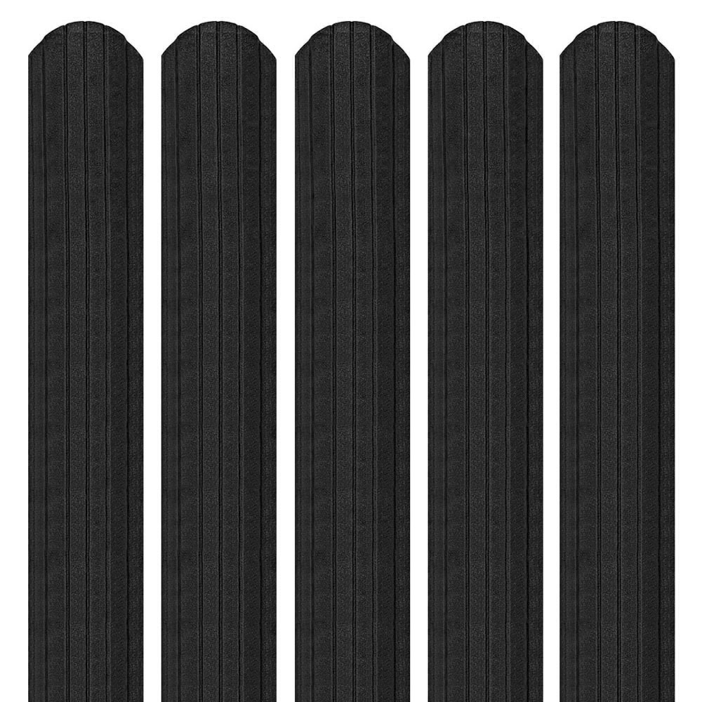 Șipcă metalică 3D Ronin 0,45 mm x 11,5 cm Negru mat (RAL 9005) vopsită pe ambele părți