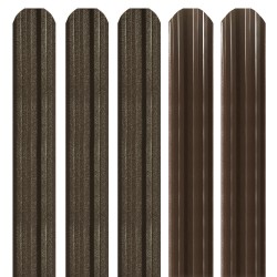 Șipcă metalică gard Lucius + Șuruburi gratuite  0,5 mm 11,5 cm Maro supermat (RAL 8017) Maro lucios Da