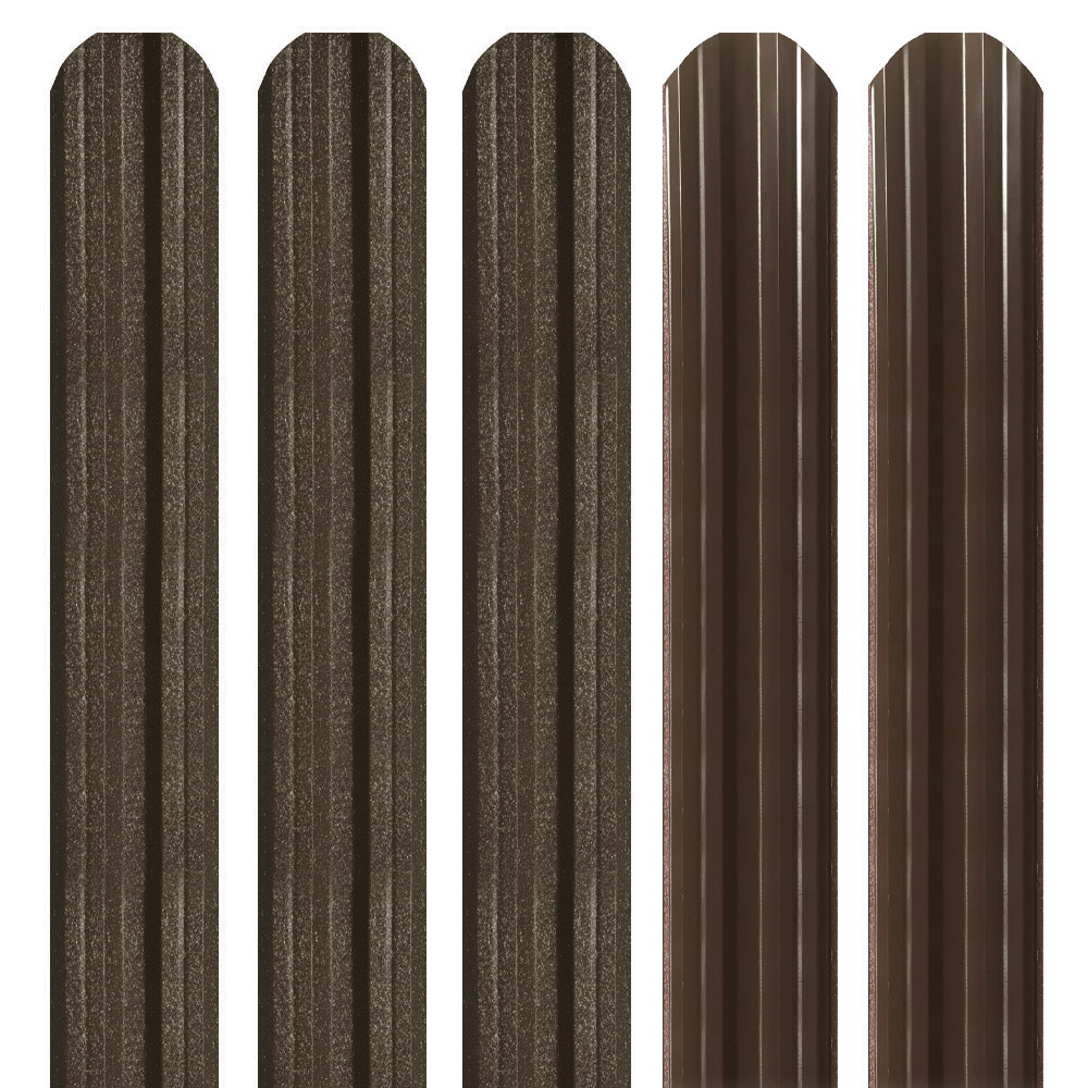 Șipcă metalică gard Lucius 0,5 mm x 11,5 cm maro închis supermat + Șuruburi gratuite