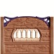 Gard beton Viking 2 cu stâlpi simpli 1,6 m