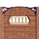 Gard beton Viking 2 stâlpi cu model piatră 1,85 m