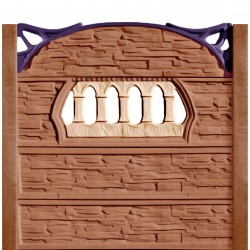Gard beton Viking 2 cu stâlpi simpli 2,1 m-1