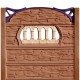 Gard beton Viking 2 cu stâlpi simpli 2,1 m
