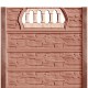 Gard beton Victorian 6 cu stâlpi simpli 2,1 m
