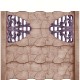 Gard beton Gotic 7 cu stâlpi simpli 2 m