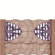 Gard beton Gotic 7 stâlpi cu model piatră 1,5 m