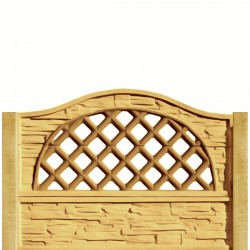 Gard beton Normand 2 cu stâlpi simpli 1,5 m-1