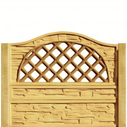 Gard beton Normand 2 cu stâlpi simpli 1,75 m-1