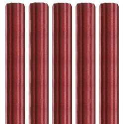 Șipcă metalică premium Madian roșu mat 0,5 mm x 10 cm-1