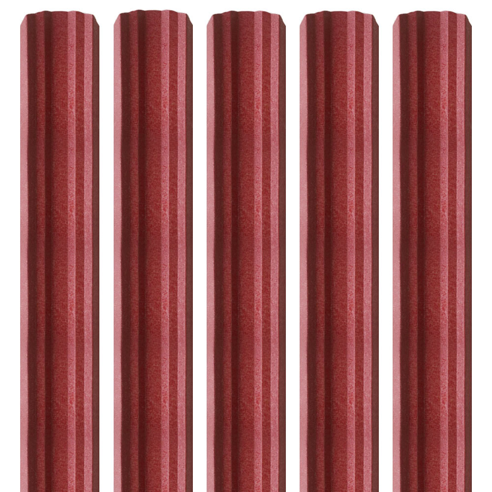 Șipcă metalică premium Madian roșu mat 0,5 mm x 10 cm