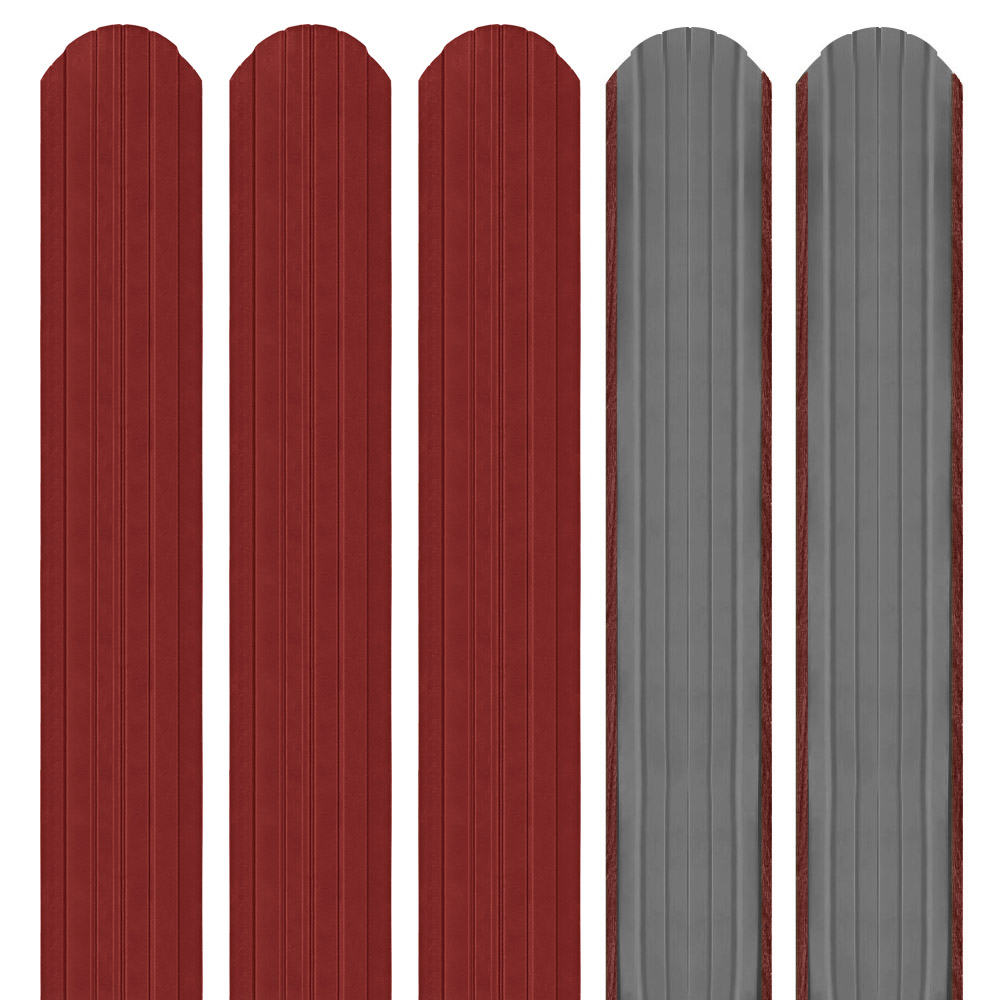 Șipcă metalică 3D Ronin 0,45 mm x 11,5 cm Roșu lucios (RAL 3011)